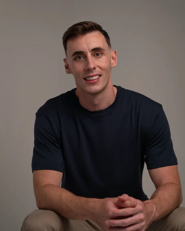 Liam Collier, the bookkeeper who does the work, head and shoulders